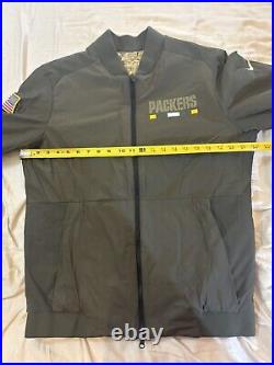 Green Bay Packers Nike Salute To Service Reversible Jacket Rare Medium