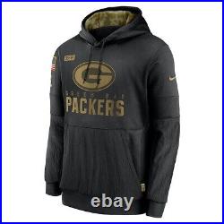 Green Bay Packers Nike Salute to Service Sideline Performance Hoodie Men's Large