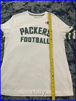 Green Bay Packers Nike Team Training Shirt White Large Rare