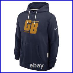 Green Bay Packers Nike The 1923 Classic Rewind Sideline Dri-FIT Pullover Hoodie