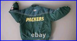 Green Bay Packers Pro Line 90s Logo Athletic NFL Football Jacket Mens XL