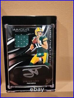 Green Bay Packers QBs Eye Black Auto Cards Majkowski/Favre/Rodgers/Love