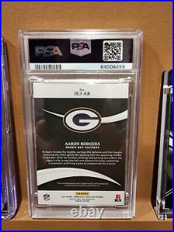 Green Bay Packers QBs Eye Black Auto Cards Majkowski/Favre/Rodgers/Love