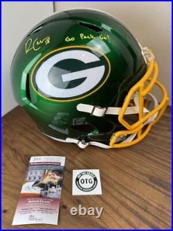 Green Bay Packers Randall Cobb Signed Replica Flash Full Size Helmet JSA