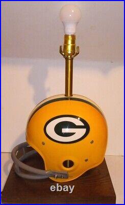 Green Bay Packers Riddell 2 Bar Helmet Lamp Vintage Excellent