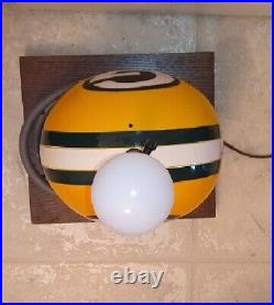 Green Bay Packers Riddell 2 Bar Helmet Lamp Vintage Excellent
