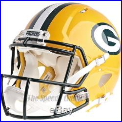 Green Bay Packers Riddell NFL Full Size Authentic Speed Football Helmet