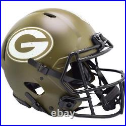 Green Bay Packers Riddell Salute To Service Authentic Football Helmet
