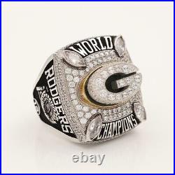 Green Bay Packers Rodgers Super Bowl 2010 Championship Ring Silver & Gold