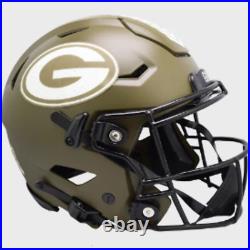 Green Bay Packers SALUTE TO SERVICE Full Size SpeedFlex Authentic Helmet NFL