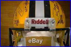 Green Bay Packers SB XLV Team Signed Full Size Helmet Aaron Rodgers + 34 NFL