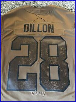 Green Bay Packers Salute To Service 2023 (AJ Dillon) Auth Nike Jersey Medium