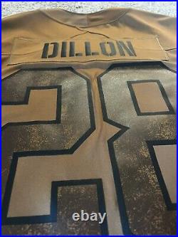 Green Bay Packers Salute To Service 2023 (AJ Dillon) Auth Nike Jersey Medium