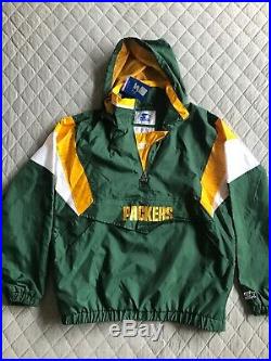 Green Bay Packers Starter Pullover Jacket Men's Size XL New with Tags