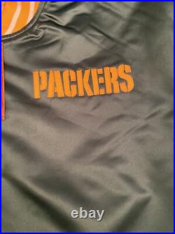 Green Bay Packers Super Bowl 31 Mitchell & Ness NFL Heavyweight Satin Jacket New
