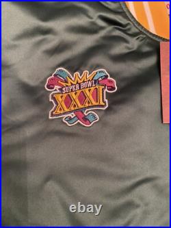 Green Bay Packers Super Bowl 31 Mitchell & Ness NFL Heavyweight Satin Jacket New