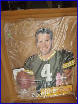 Green Bay Packers Super Bowl Champion Brett Farve NFL Cardboard Stand Up WI Milk