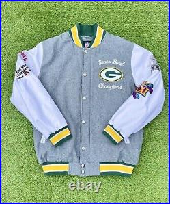 Green Bay Packers Super Bowl Champions Varsity Jacket