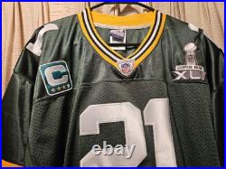 Green Bay Packers Super Bowl NFL #21 Charles Woodson Jersey Sz60 Sewn On. Huge