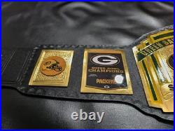 Green Bay Packers Super Bowl NFL Champion Title Belt 2MM Brass Adult Size