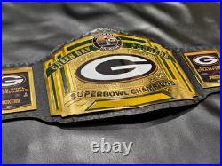 Green Bay Packers Super Bowl NFL Champion Title Belt 2MM Brass Adult Size