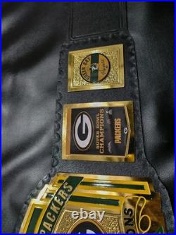 Green Bay Packers Super Bowl NFL Champion Title Belt 2MM Brass Adult Size