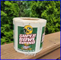 Green Bay Packers Super Bowl XXXI 1997 MIller Beer Sticker Roll