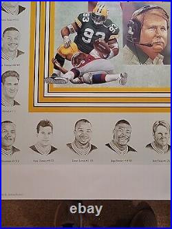Green Bay Packers Super Bowl XXXI Champs 1997 163/750 Wall Poster NFL Football
