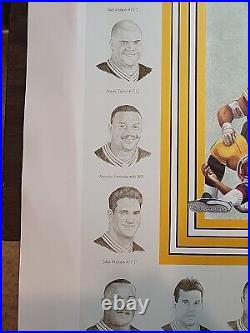 Green Bay Packers Super Bowl XXXI Champs 1997 163/750 Wall Poster NFL Football