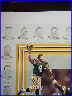 Green Bay Packers Super Bowl XXXI Champs 1997 163/750 Wall Poster NFL Football