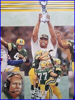 Green Bay Packers Super Bowl XXXI Champs 1997 163/750 Wall Poster NFL Football