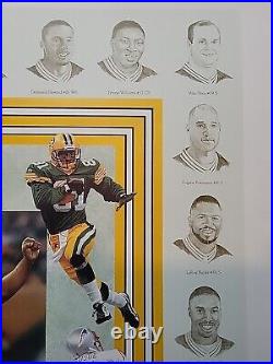 Green Bay Packers Super Bowl XXXI Champs 1997 163/750 Wall Poster NFL Football