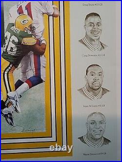 Green Bay Packers Super Bowl XXXI Champs 1997 163/750 Wall Poster NFL Football