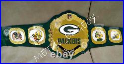 Green Bay Packers Supr Bowl Championship Belt Football NFL Title Belt 2mm Brass