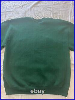 Green Bay Packers Sweatshirt XL Green Russell Pro Line Rare