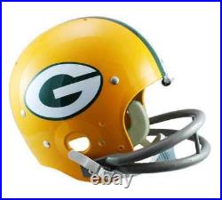 Green Bay Packers Throwback Unsigned Full Size Tk 2bar Helmet Riddell