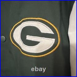 Green Bay Packers VTG NFL Superbowl Champions Varsity Bomber Jacket Size Large