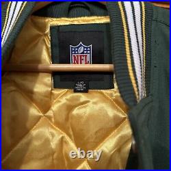 Green Bay Packers VTG NFL Superbowl Champions Varsity Bomber Jacket Size Large