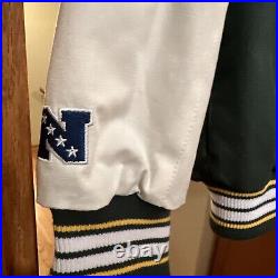 Green Bay Packers VTG NFL Superbowl Champions Varsity Bomber Jacket Size Large