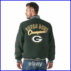Green Bay Packers Varsity 4-Time Super Bowl Champions Wool Dynasty Jacket