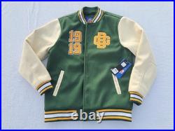 Green Bay Packers Varsity Letter Jacket Coat Men's Small NFL Football Green Gold