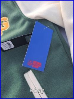 Green Bay Packers Varsity Letter Jacket Coat Men's Small NFL Football Green Gold