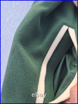 Green Bay Packers Varsity Letter Jacket Coat Men's Small NFL Football Green Gold