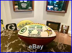 Green Bay Packers Vikings Game Used Football Ball Interception Micah Hyde 2014