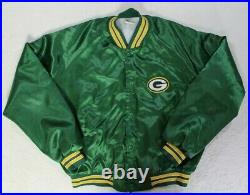 Green Bay Packers Vintage 80s Satin Jacket Name On Back Mens XL