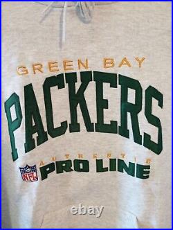 Green Bay Packers Vintage Russell Athletic Embroidered XL Hoodie Made in USA