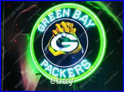 Green Bay Packers Vivid LED Neon Sign Light Lamp With Dimmer