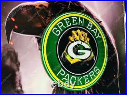 Green Bay Packers Vivid LED Neon Sign Light Lamp With Dimmer