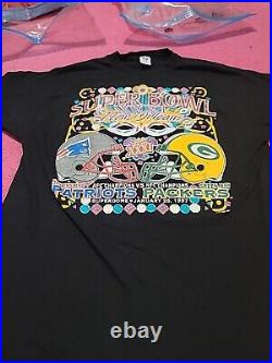 Green Bay Packers Vs New England Patriots Super Bowl XXXI Shirt 96 True Vintage