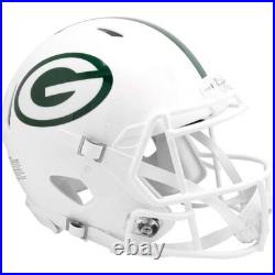 Green Bay Packers White Alternate Riddell Speed Authentic Football Helmet Green Bay Packers White Alternate Riddell Speed Authentic Football Helmet
